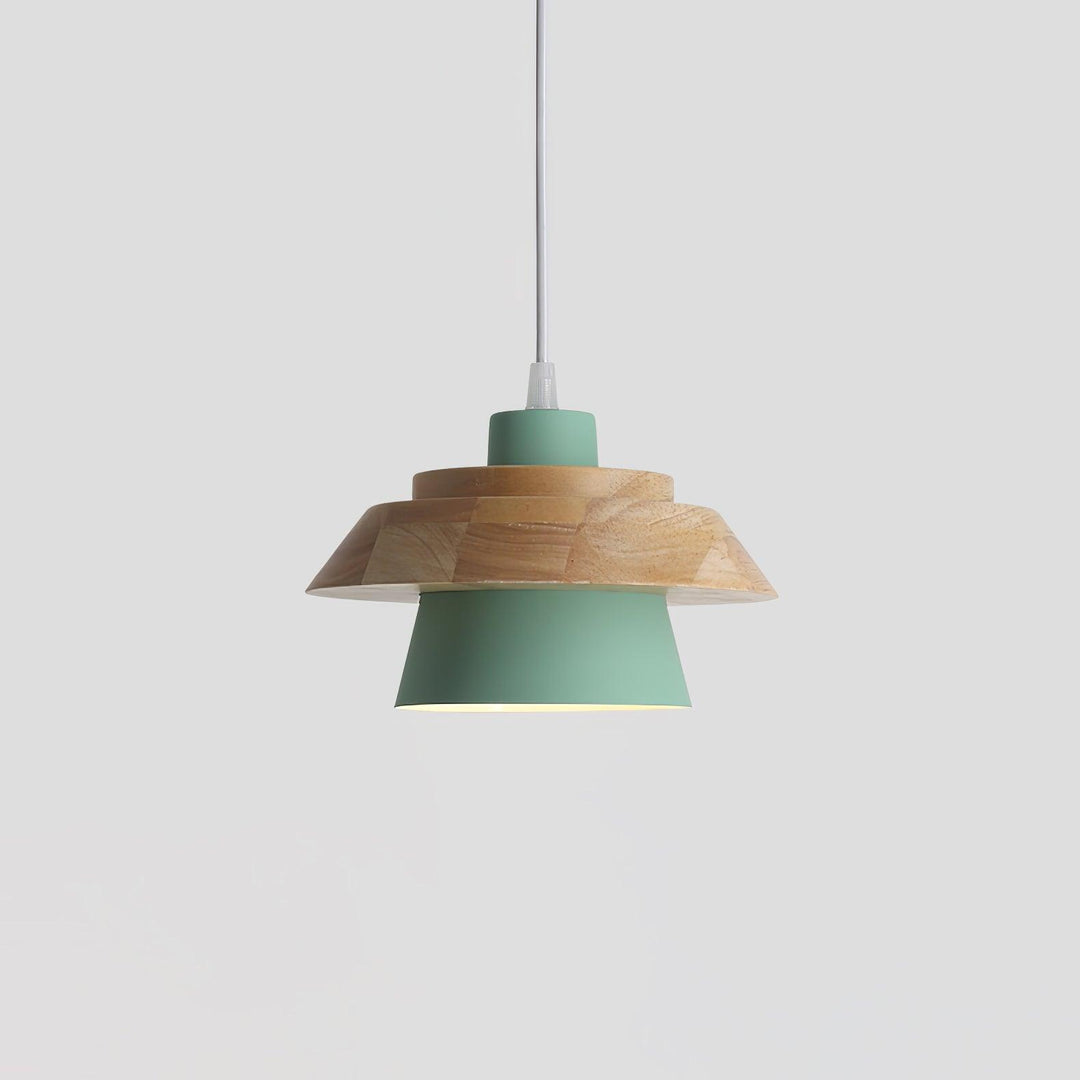NordicMacaron Luxury Ceiling Lamp - Scandinavian Design with Wooden Finish Kalsten
