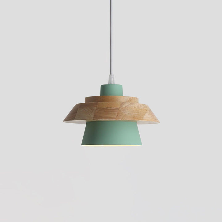 NordicMacaron Luxury Ceiling Lamp - Scandinavian Design with Wooden Finish Kalsten