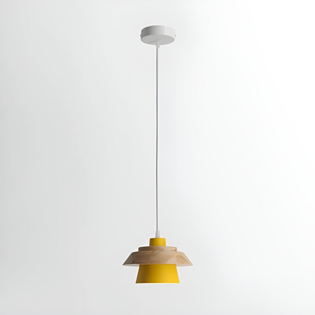 NordicMacaron Luxury Ceiling Lamp - Scandinavian Design with Wooden Finish Kalsten