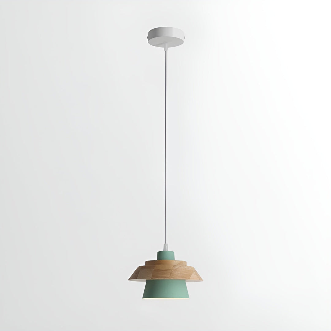 NordicMacaron Luxury Ceiling Lamp - Scandinavian Design with Wooden Finish Kalsten