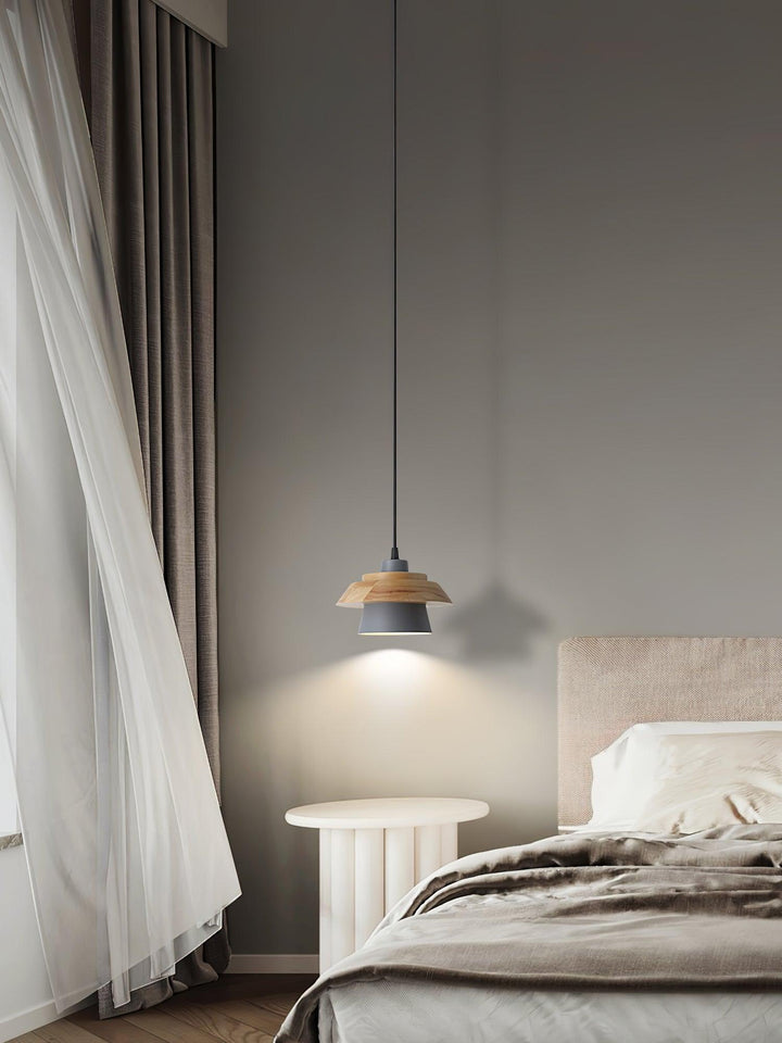 NordicMacaron Luxury Ceiling Lamp - Scandinavian Design with Wooden Finish Kalsten