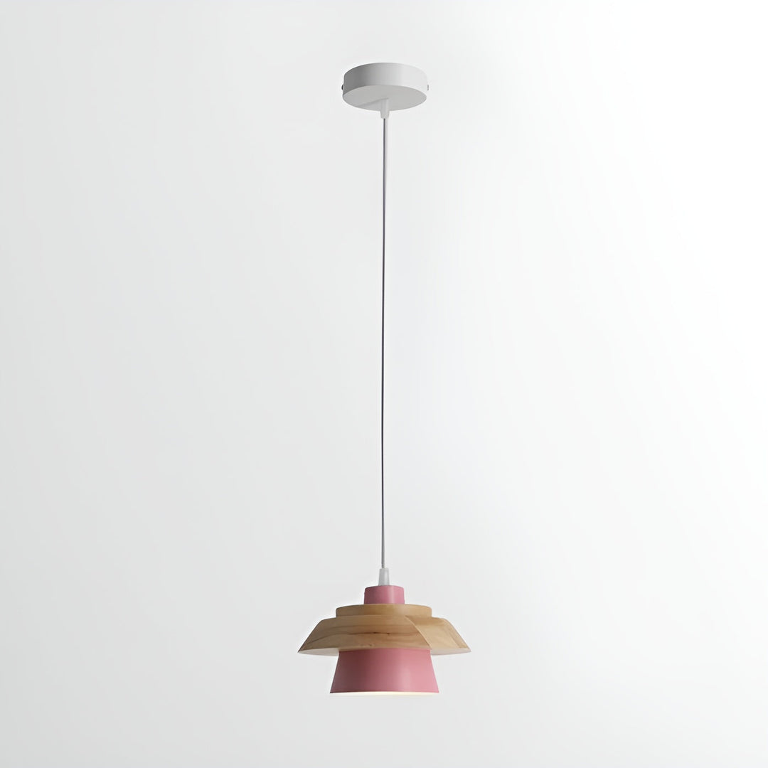 NordicMacaron Luxury Ceiling Lamp - Scandinavian Design with Wooden Finish Kalsten