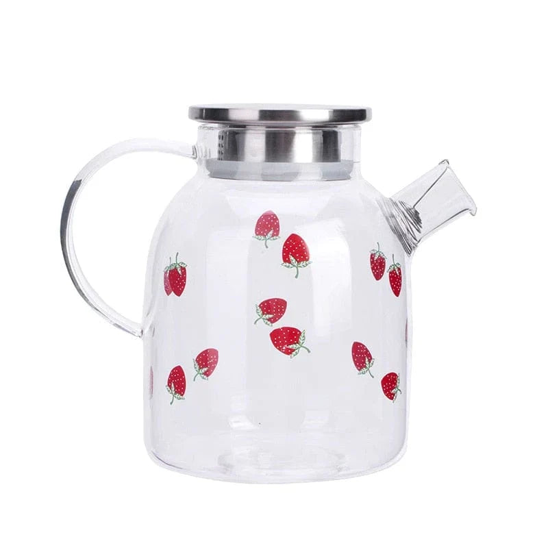 Strawberry Glass Teapot | Kalsten