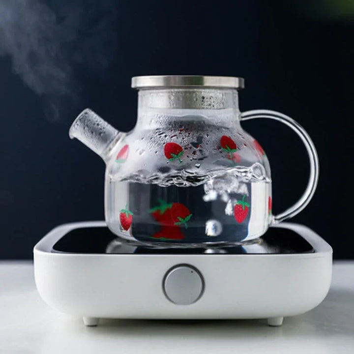 Strawberry Glass Teapot | Kalsten