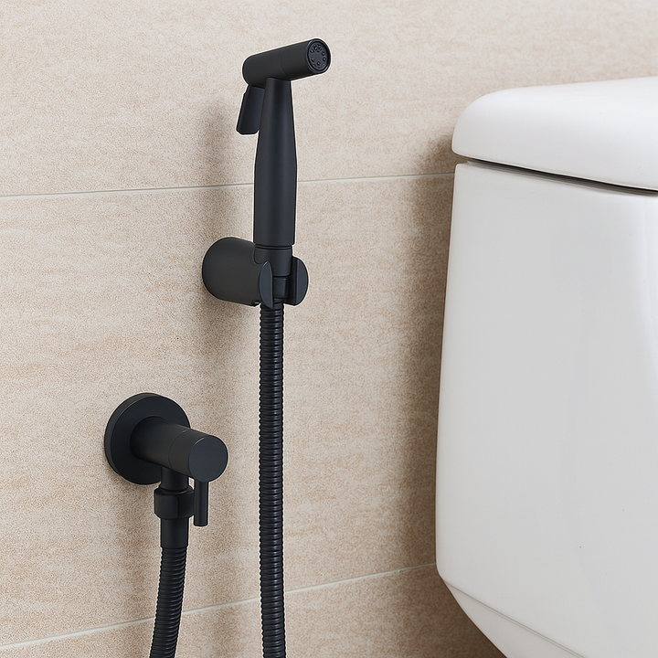 Stainless Steel Bidet Sprayer AquaNova – Hygienic Toilet Shower Spray with Wall Holder | Kalsten