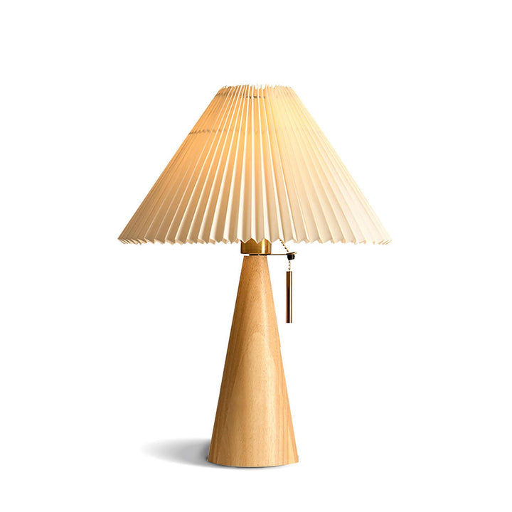 AntiqueRadiance – Elegant Wood and Metal Table Lamp | Kalsten