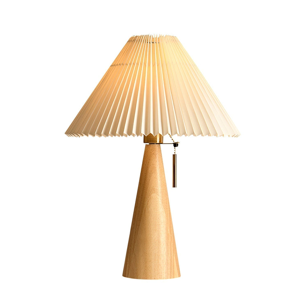 AntiqueRadiance – Elegant Wood and Metal Table Lamp | Kalsten