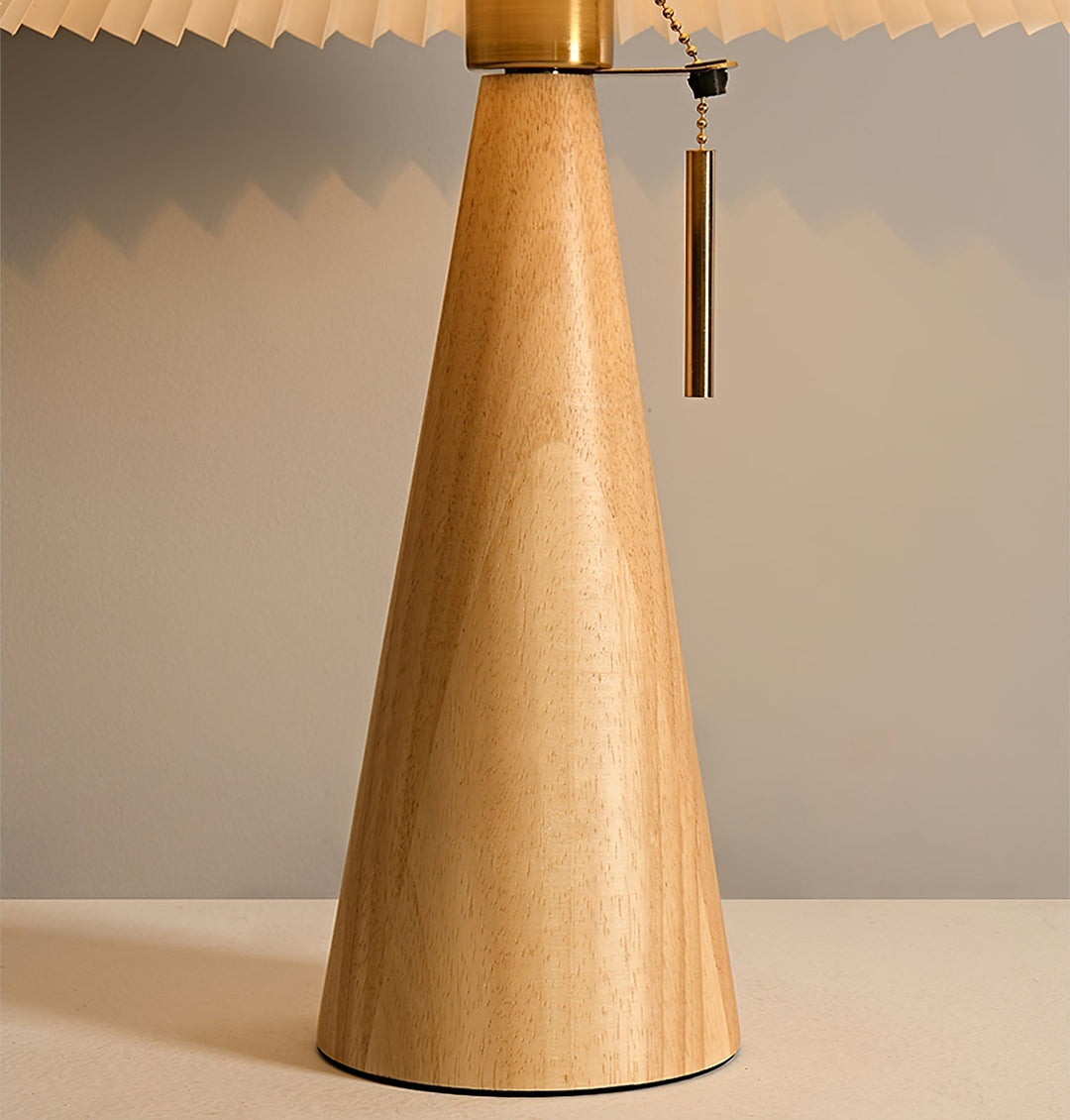AntiqueRadiance – Elegant Wood and Metal Table Lamp | Kalsten
