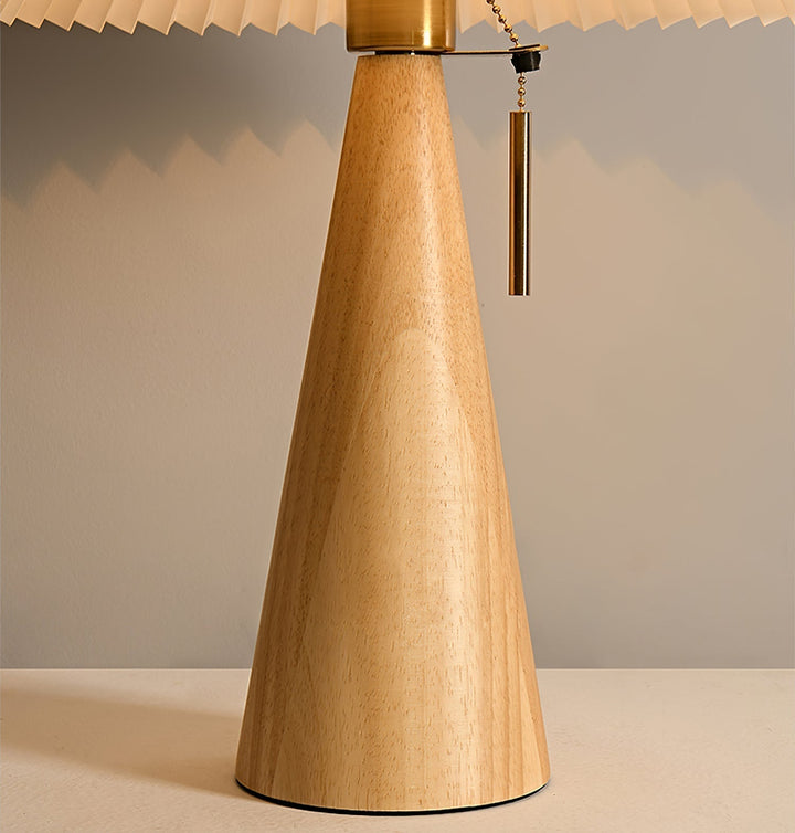AntiqueRadiance – Elegant Wood and Metal Table Lamp | Kalsten