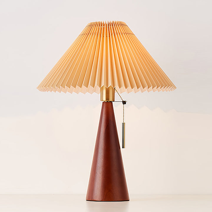 AntiqueRadiance – Elegant Wood and Metal Table Lamp | Kalsten