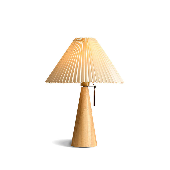 AntiqueRadiance – Elegant Wood and Metal Table Lamp | Kalsten