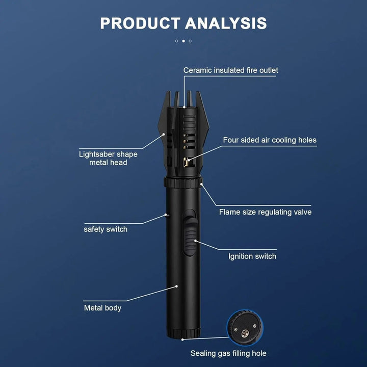 Kalsten | Storm lighter with adjustable jet flame for any weather