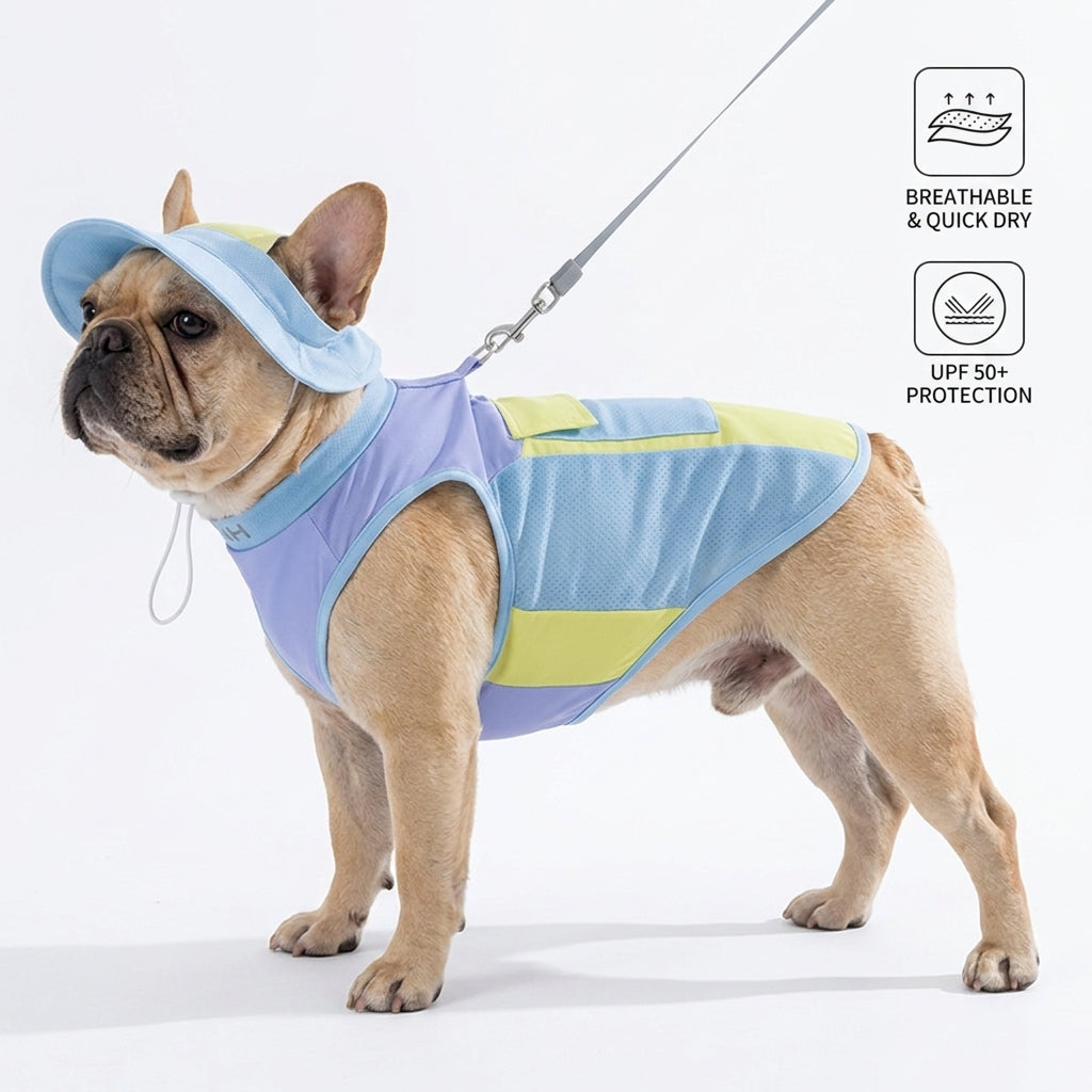 Summer Cooling Mesh Vest for French Bulldogs - Lightweight Pet Apparel | Kalsten