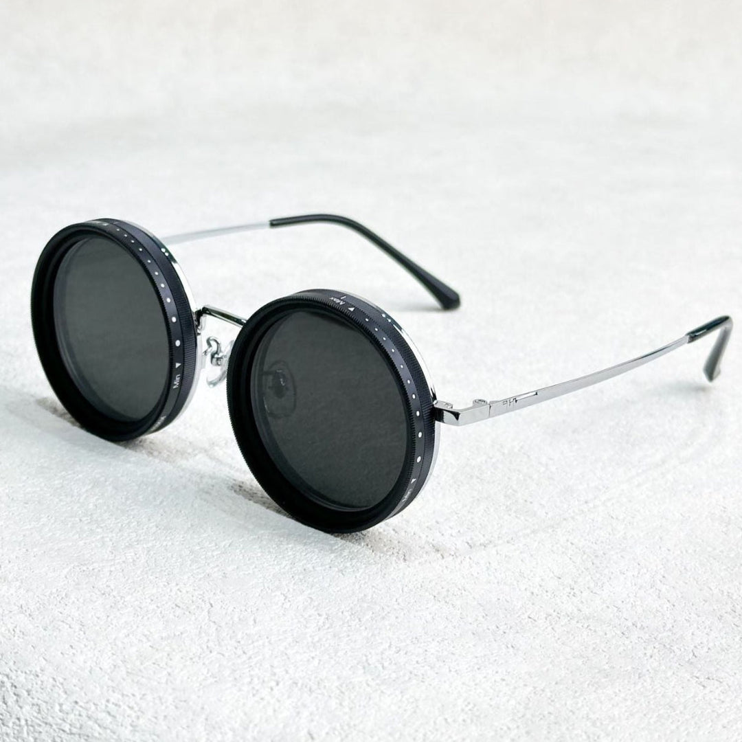 Kalsten | VisionRound Polarized Sunglasses – Unisex Retro Design with Adjustable Light Filter