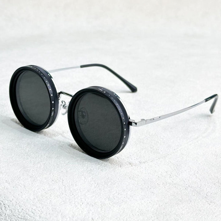 Kalsten | VisionRound Polarized Sunglasses – Unisex Retro Design with Adjustable Light Filter