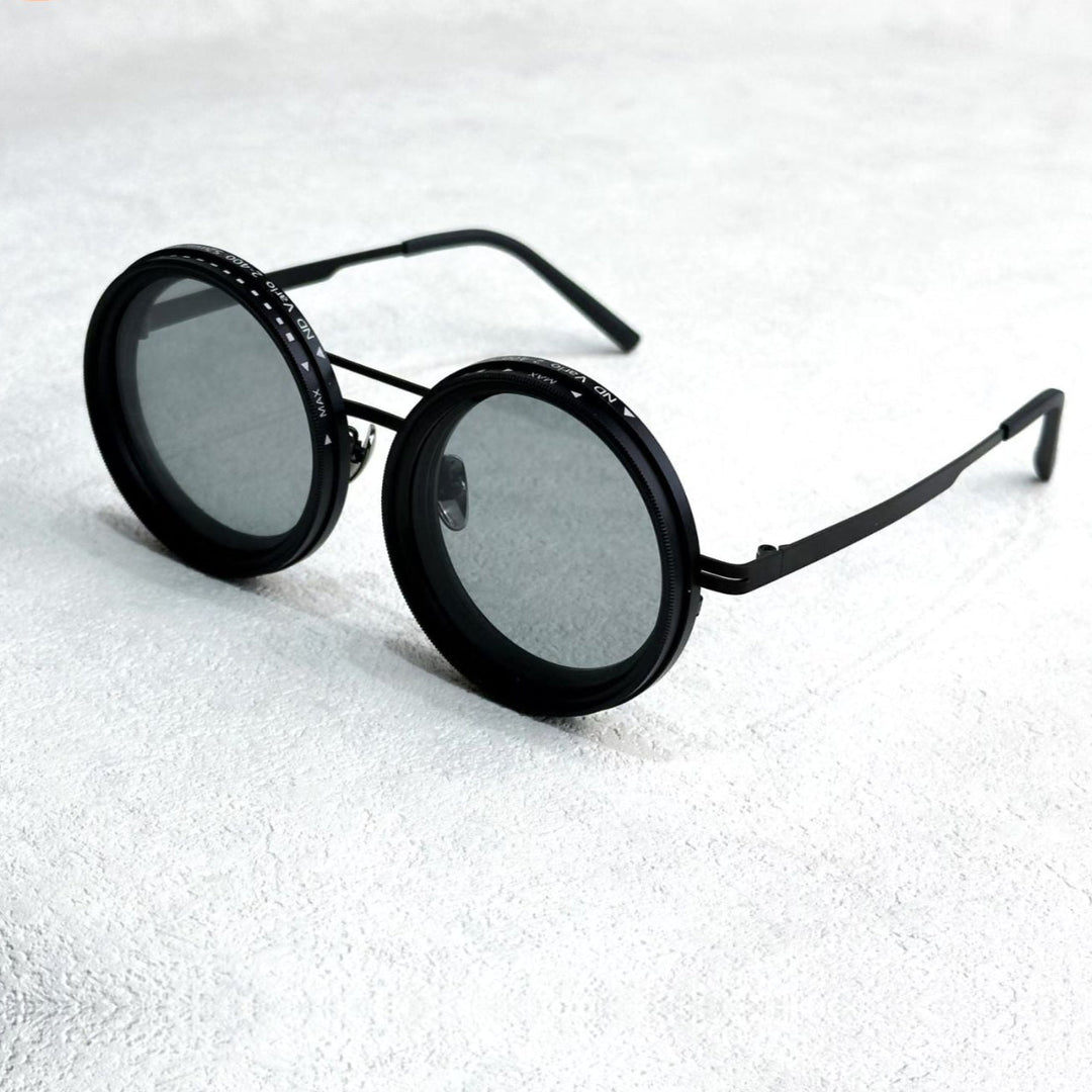 Kalsten | VisionRound Polarized Sunglasses – Unisex Retro Design with Adjustable Light Filter
