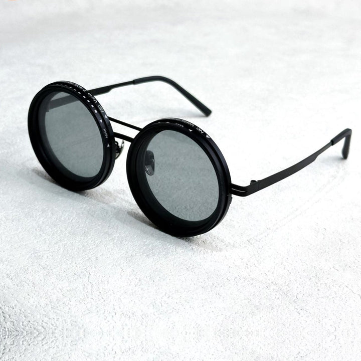 VisionRound Polarized Sunglasses – Unisex Retro Design with Adjustable Light Filter | Kalsten