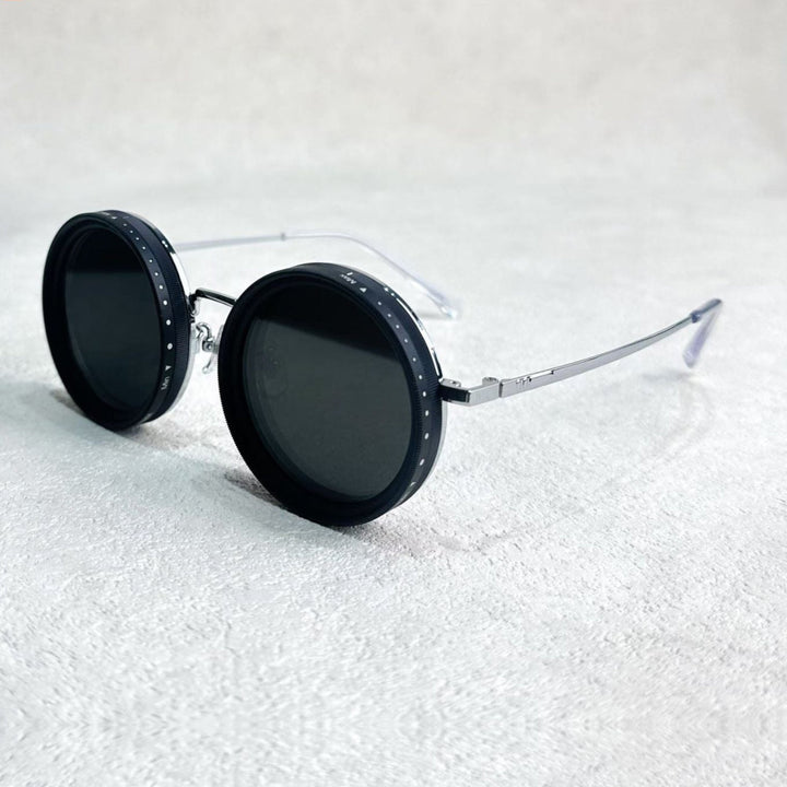 Kalsten | VisionRound Polarized Sunglasses – Unisex Retro Design with Adjustable Light Filter
