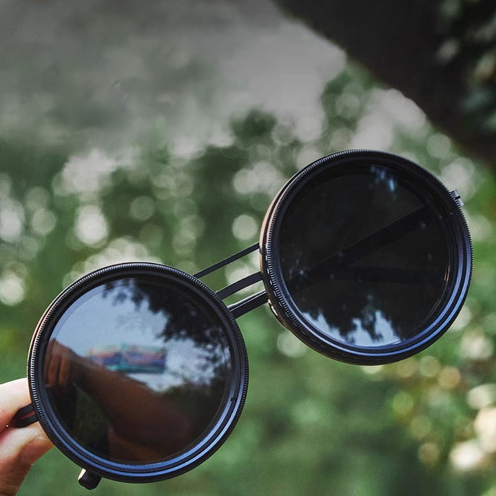 VisionRound Polarized Sunglasses – Unisex Retro Design with Adjustable Light Filter | Kalsten