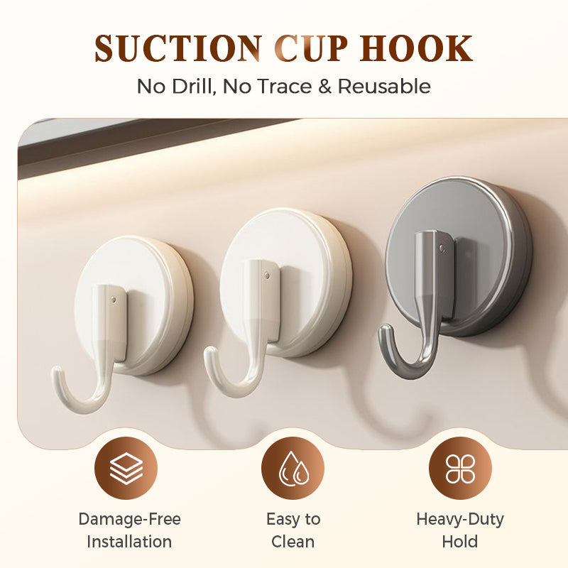 Suction cup hooks without drilling – set of 3 | Kalsten