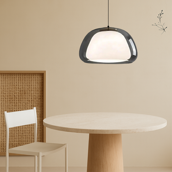 Kalsten | Nombr Jelly Glass Pendant Lamp – Modern Lamp for Kitchen and Dining Table, Adjustable Height, Soft LED Light