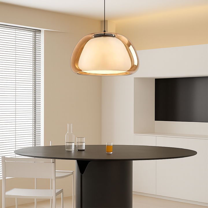 Kalsten | Nombr Jelly Glass Pendant Lamp – Modern Lamp for Kitchen and Dining Table, Adjustable Height, Soft LED Light
