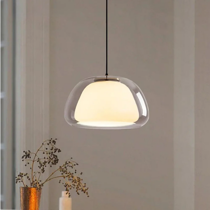 Kalsten | Nombr Jelly Glass Pendant Lamp – Modern Lamp for Kitchen and Dining Table, Adjustable Height, Soft LED Light