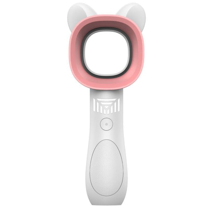 Cartoon Handheld Fan Leafless USB Mini Charging Desktop Portable Fan(White) | Kalsten