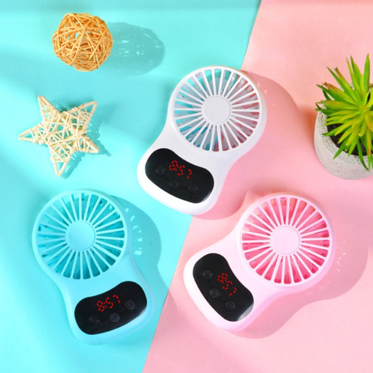 Multifunctional Clock Small Fan Creative Desktop Mini USB Fan(White) | Kalsten