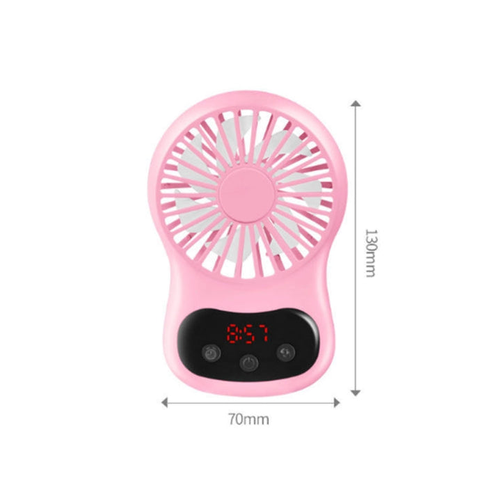 Multifunctional Clock Small Fan Creative Desktop Mini USB Fan(White) | Kalsten