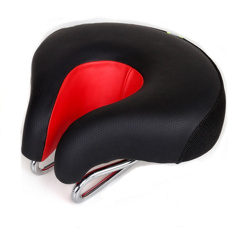 Kalsten | Nose-less Bicycle Saddle Mountain Bike Thick Soft Padding (Red)