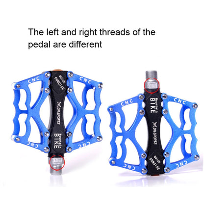 Brehn | Bicycle Pedal Mountain Bike Aluminum Alloy Palin Pedal Non-slip Bearing Pedal (901 Blue)