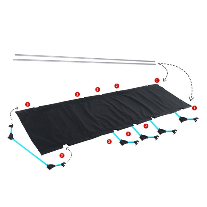 Kalsten | CLS Outdoor Lightweight Folding Bed Camping Simple Leisure Bed