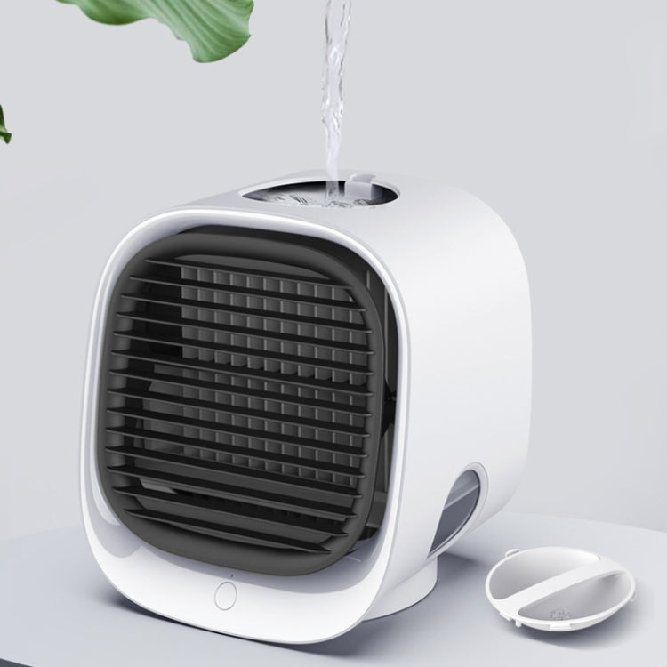 Desktop Cooling Fan USB Portable Office Cold Air Conditioning Fan, Colour: M201 Sky White | Kalsten