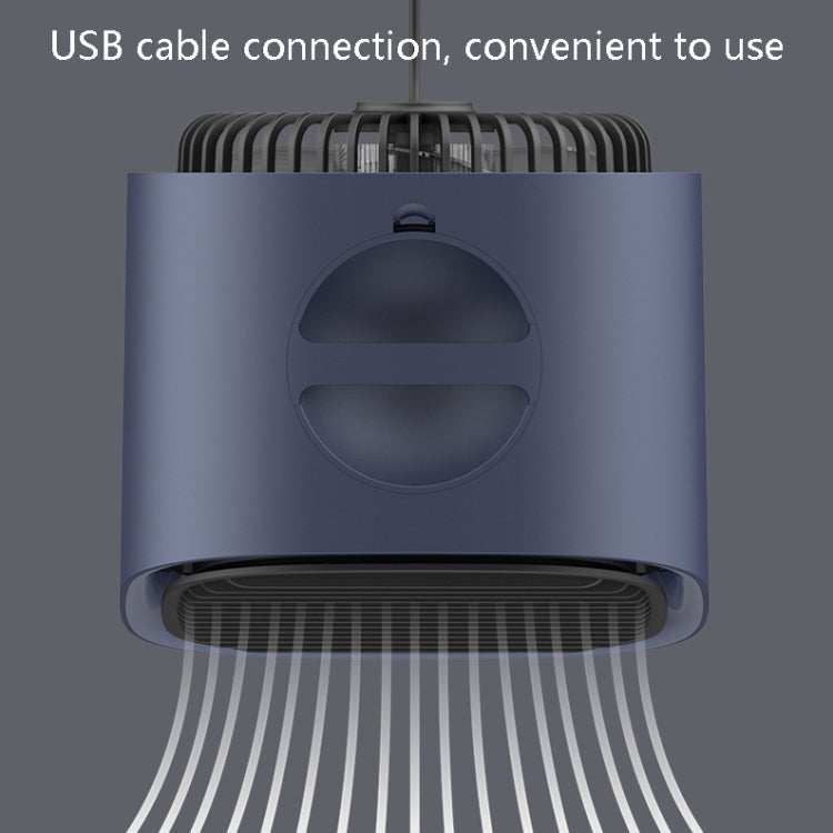 Desktop Cooling Fan USB Portable Office Cold Air Conditioning Fan, Colour: M201 Sky White | Kalsten