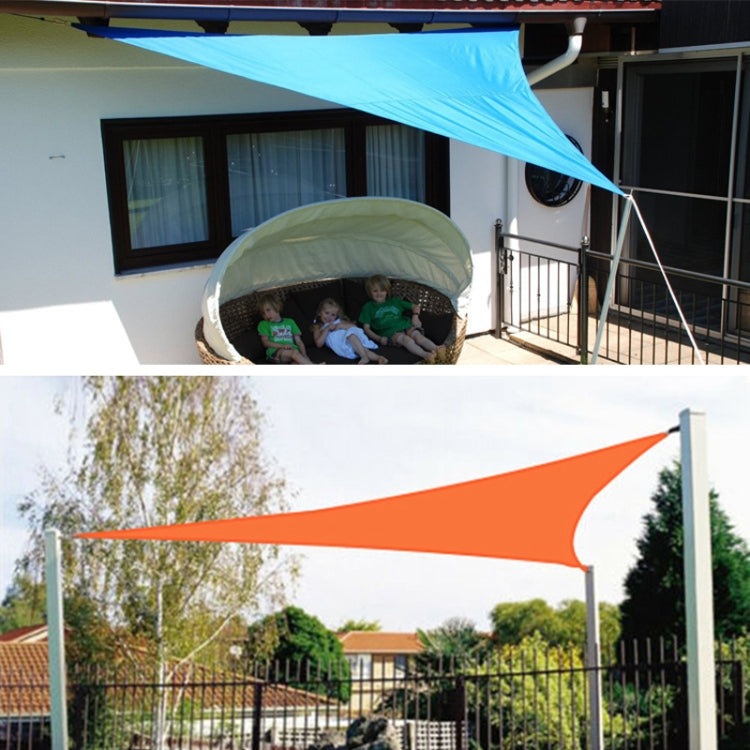 BowLift | Triangular Outdoor Garden Sun Shade Sail Waterproof Anti-UV Awning, Size: 3m x 3m x 4.3m (Lake Blue)
