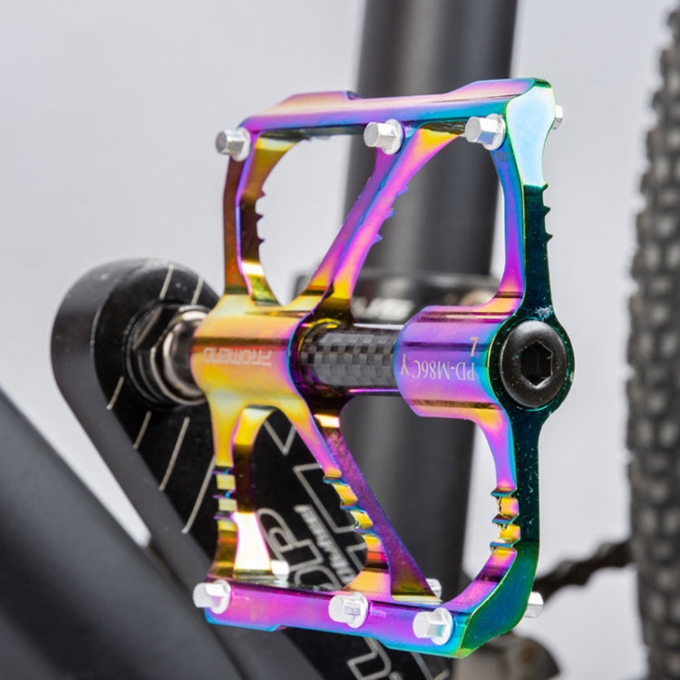 BowLift | 1 Pair PROMEND Three Peilin Bearings Aluminum Alloy CNC Bicycle Colorful Pedals PD-M86CY