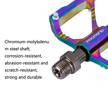BowLift | 1 Pair PROMEND Three Peilin Bearings Aluminum Alloy CNC Bicycle Colorful Pedals PD-M86CY