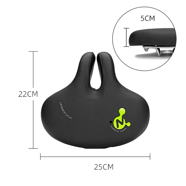 BowLift | Bike No Nasal Seat Mountain Bike Saddle Comfortable Shock Absorption Bicycle Outdoor Bicycle Accessories Saddle (Black)