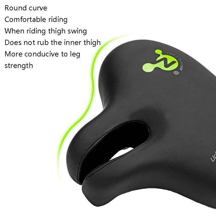 BowLift | Bike No Nasal Seat Mountain Bike Saddle Comfortable Shock Absorption Bicycle Outdoor Bicycle Accessories Saddle (Black)