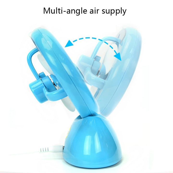 Mini USB Rechargeable Spray Fan Student Dormitory Office Desktop Mute Fan(Glossy White) | Kalsten