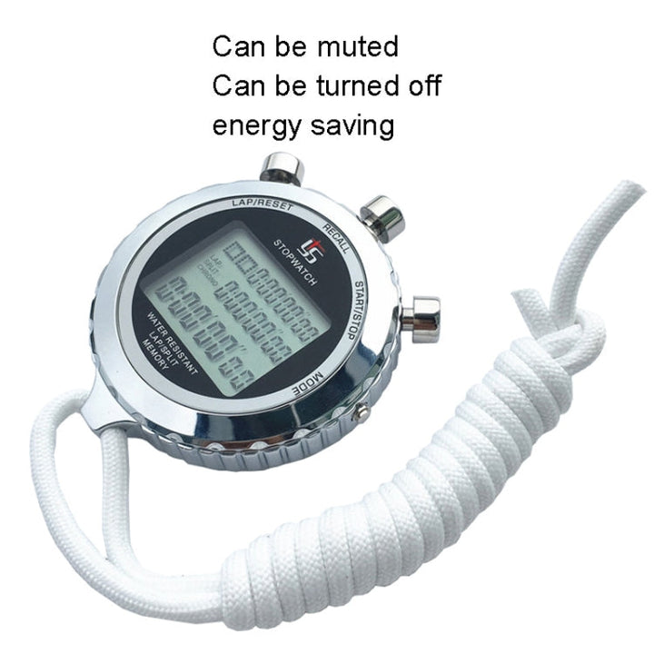 Digital Stopwatch Stainless Steel 3-Line Display | Kalsten