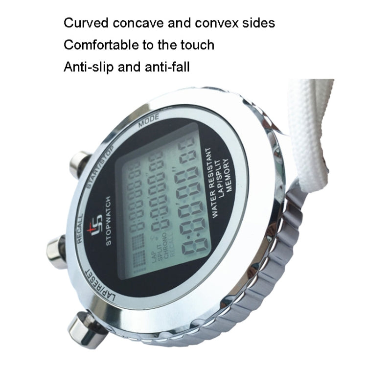 Digital Stopwatch Stainless Steel 3-Line Display | Kalsten