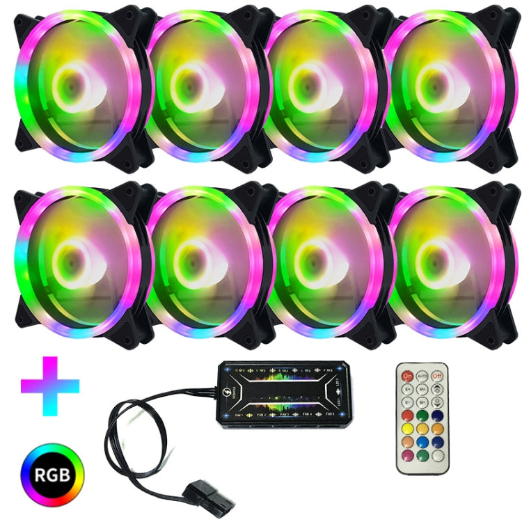 BowLift | Computer CPU RGB glowing radiator 8 fans + remote control