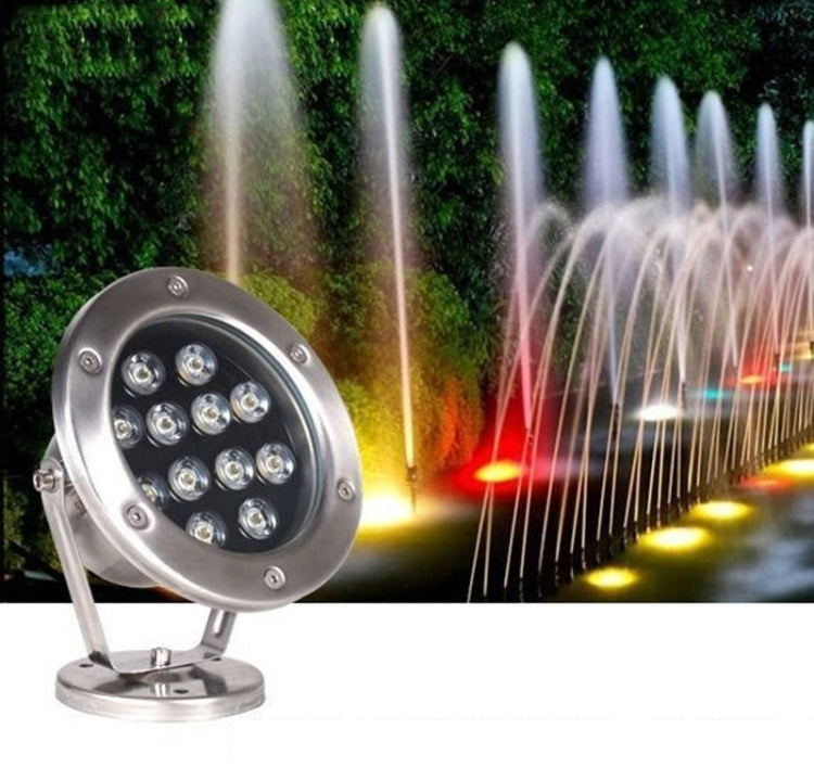 Skanto | LED Underwater Light Pool Fish Pond Fountain Waterproof Landscape Light 18W(Yellow)
