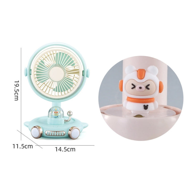 Household Cute Pet Fan USB Desktop Night Light Fan(Apricot) | Kalsten