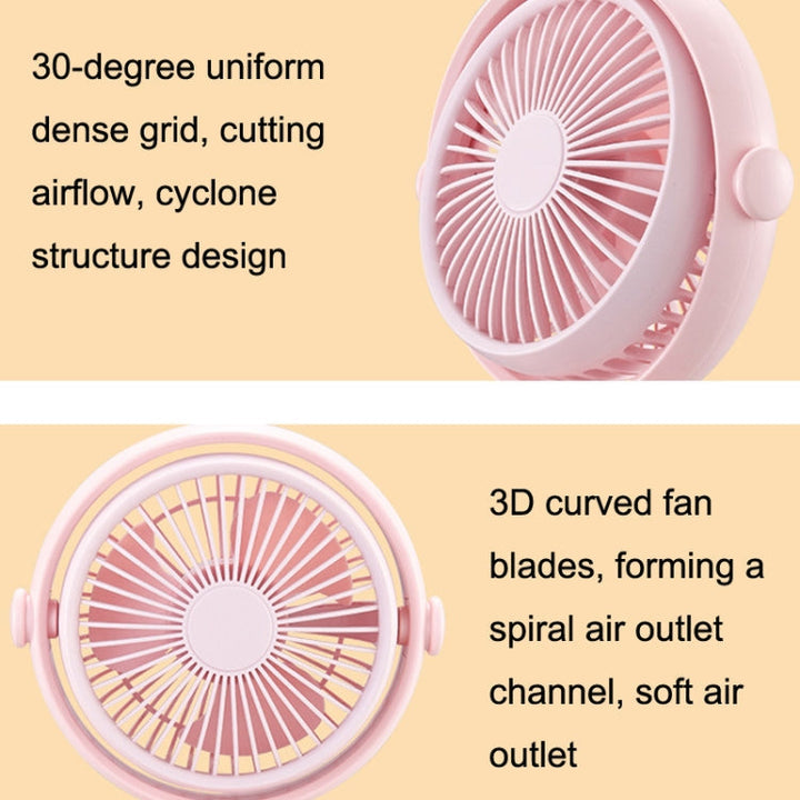Household Cute Pet Fan USB Desktop Night Light Fan(Apricot) | Kalsten