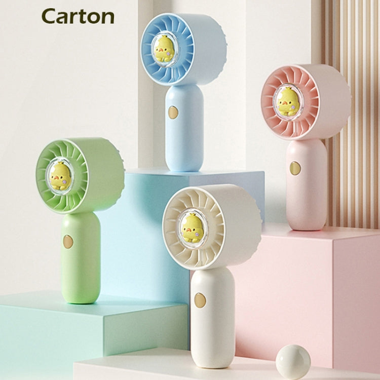 Hand Holds Small Fan Portable Mini Pocket Fan, Style: Blue Duck | Kalsten