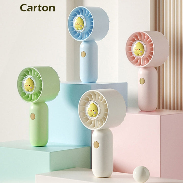 Hand Holds Small Fan Portable Mini Pocket Fan, Style: Blue Duck | Kalsten