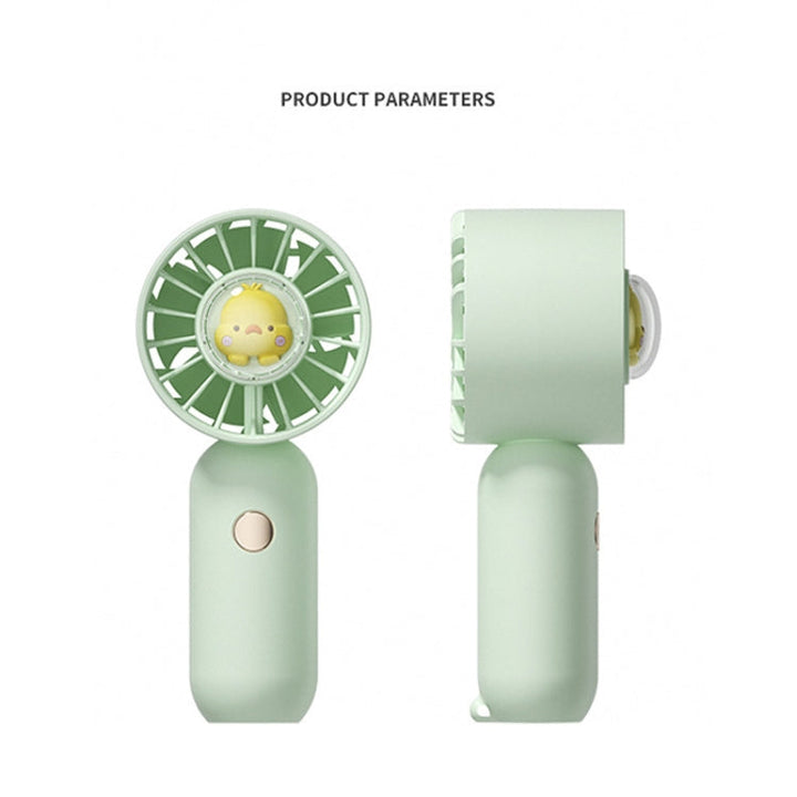 Hand Holds Small Fan Portable Mini Pocket Fan, Style: Blue Duck | Kalsten